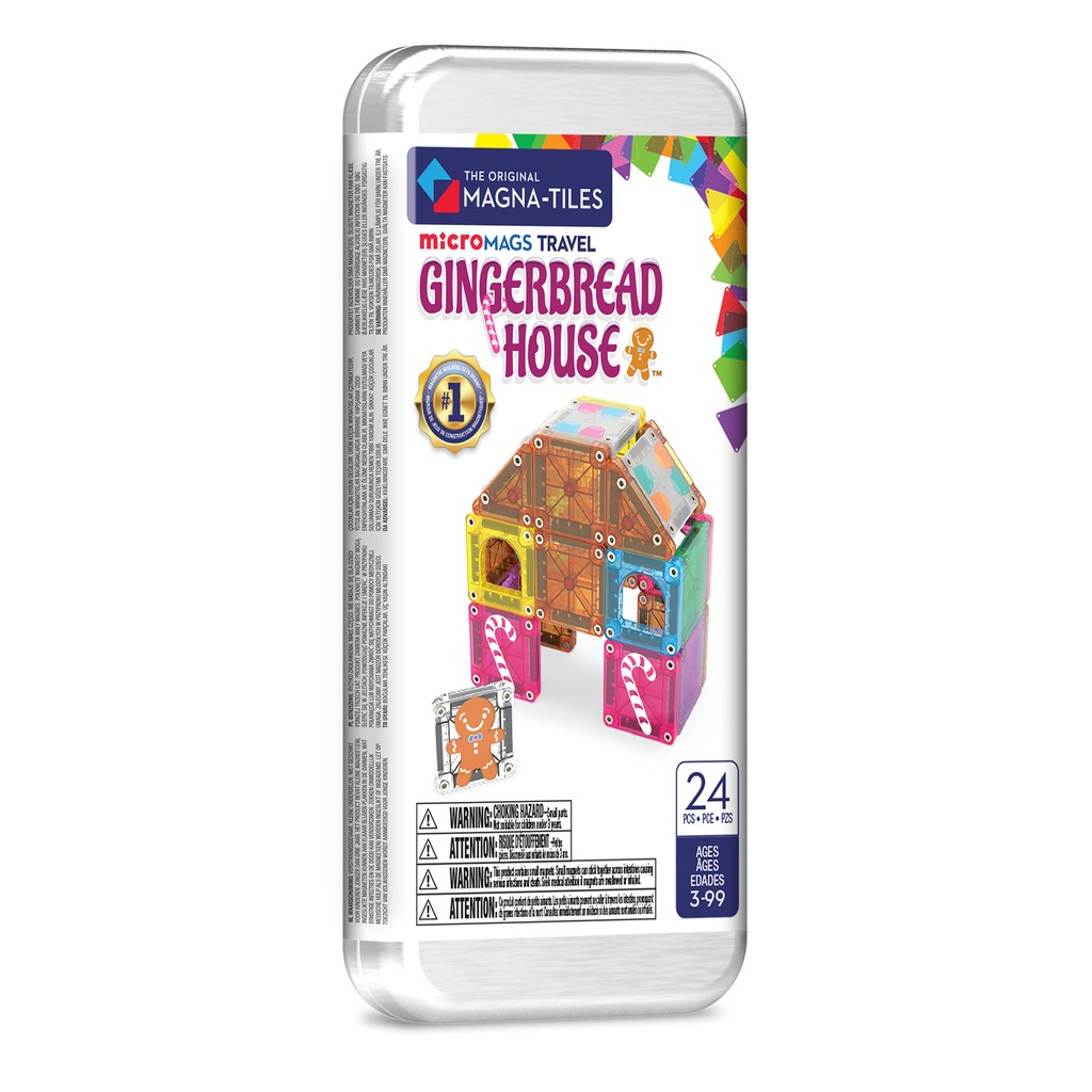 MAGNA-TILES® microMAGS Gingerbread House Travel Set