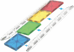 Rail Racers™ 33 Piece Set MAGNA-TILES® - Imagen 3