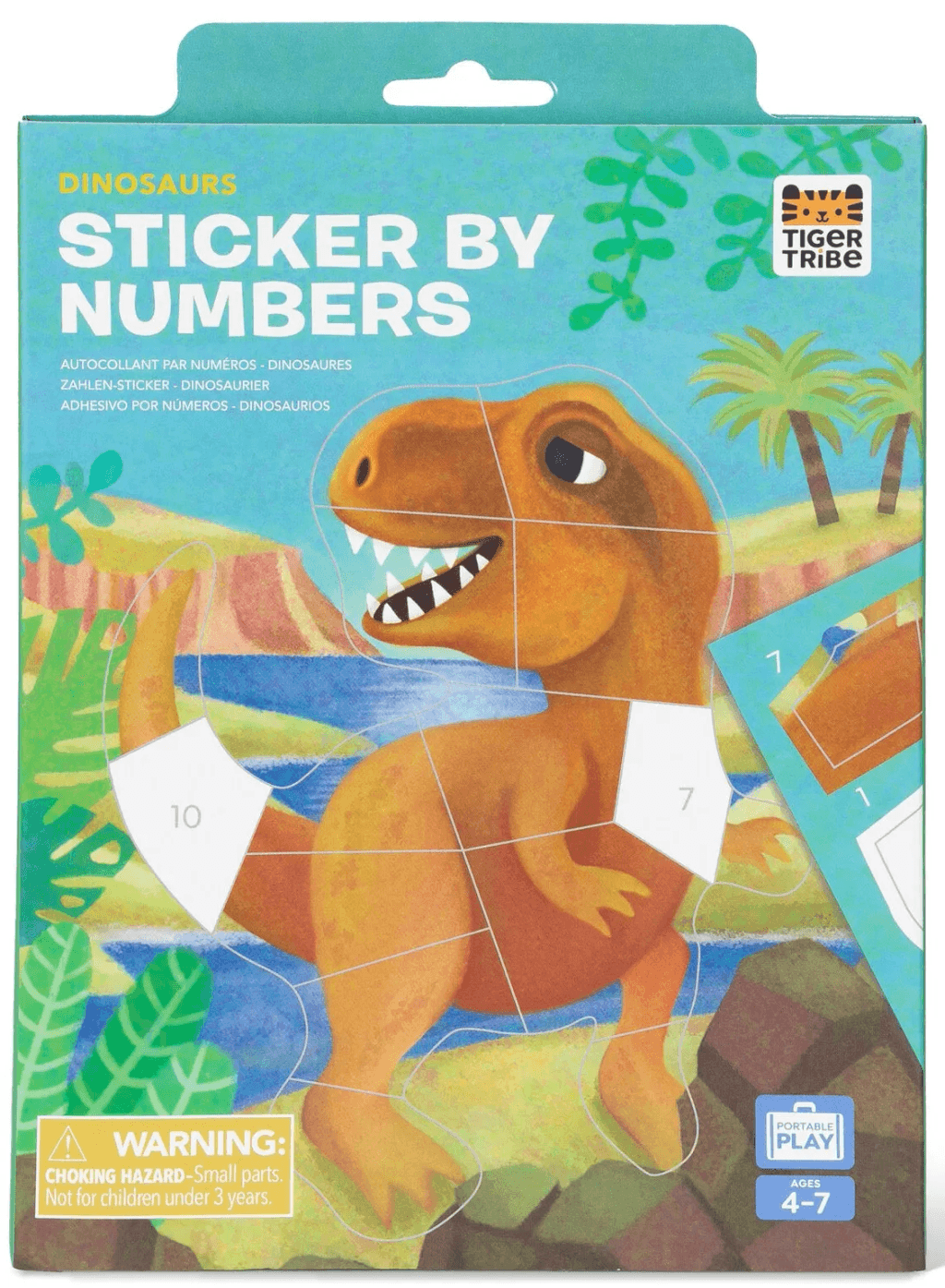 Sticker By Numbers - Dinosaurs