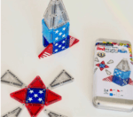 MAGNA-TILES® microMAGS Travel Red, white & blue - Imagen 3