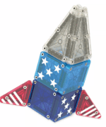 MAGNA-TILES® microMAGS Travel Red, white & blue - Imagen 2